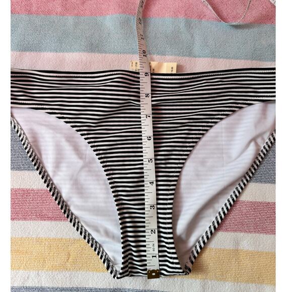 NWT, Women, Aerie, Low Rise Bikini Bottom, Black and White Striped, Sz M - Picture 6 of 6